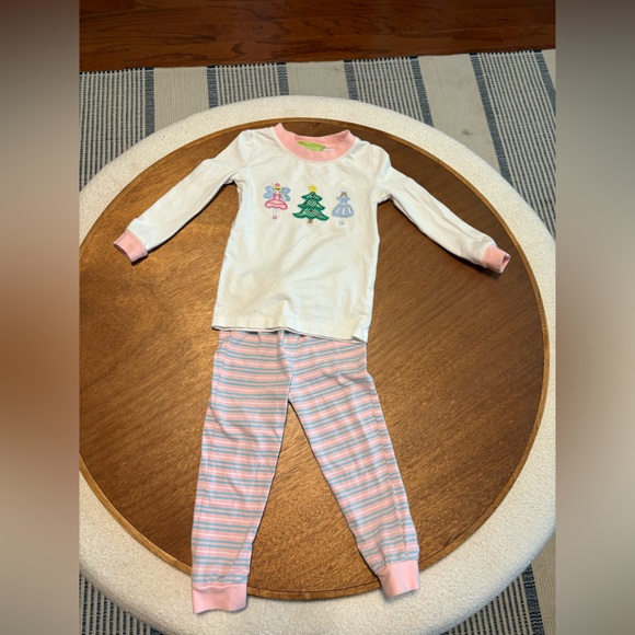Kids Pajama Set - White and Pink - Picture 1 of 3